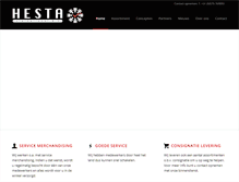 Tablet Screenshot of hesta-international.nl